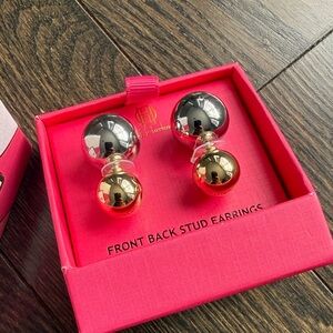 House of Harlow Front Back Stud Earrings
